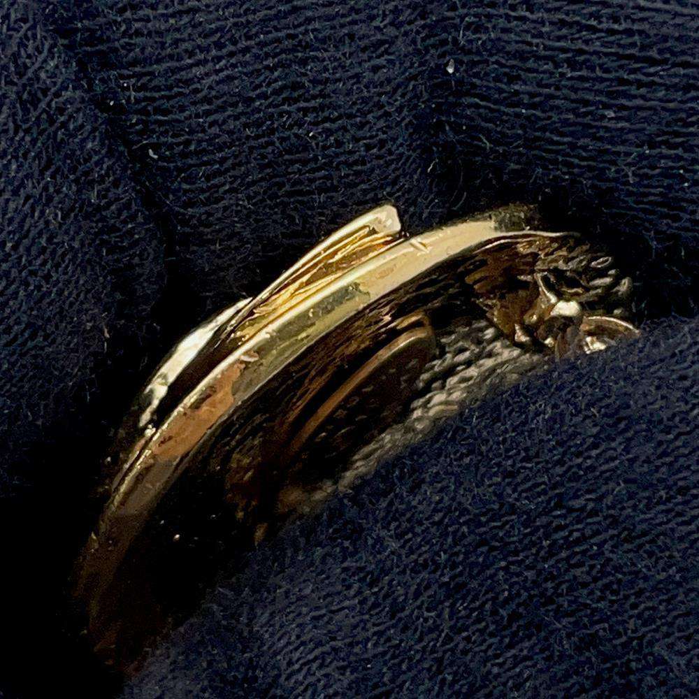 CHANEL CC Logo Brooch Gold Metal