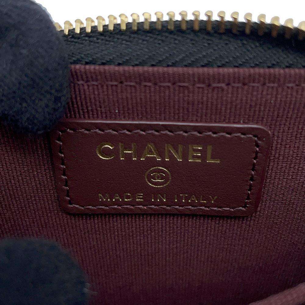 CHANEL Matelasse CC Logo Coin purse BlackAP0216 Caviar Leather