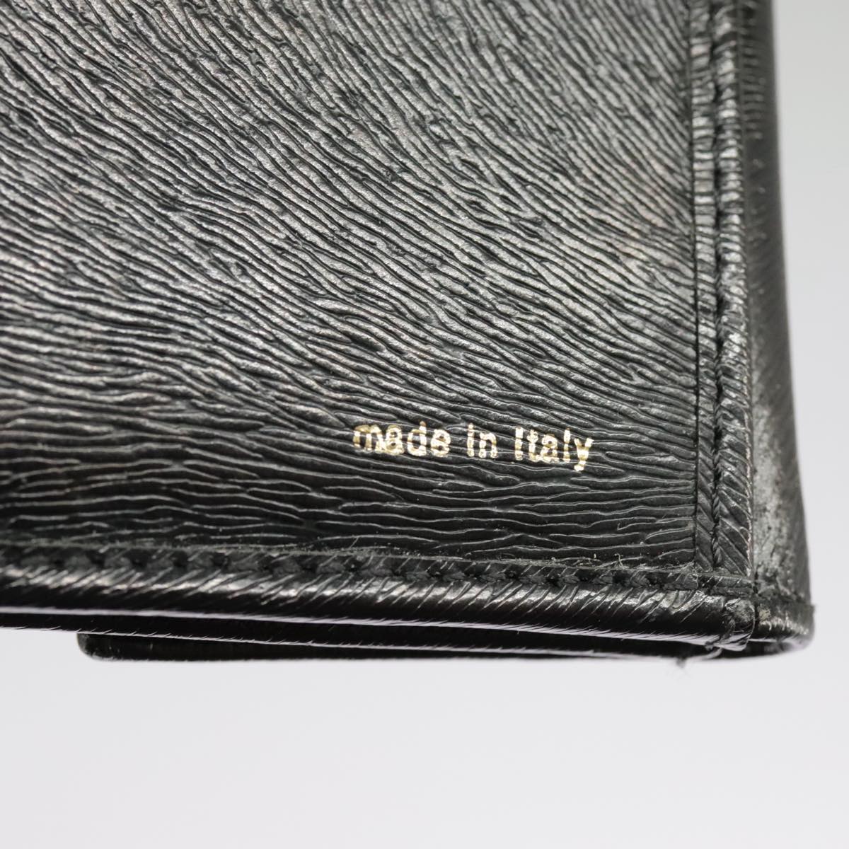 FENDI Wallet Leather Black 101125