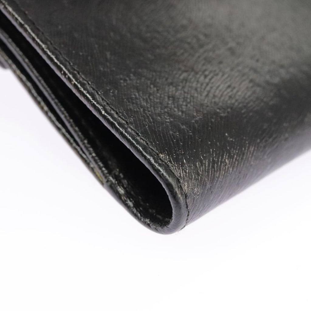 FENDI Wallet Leather Black 101125