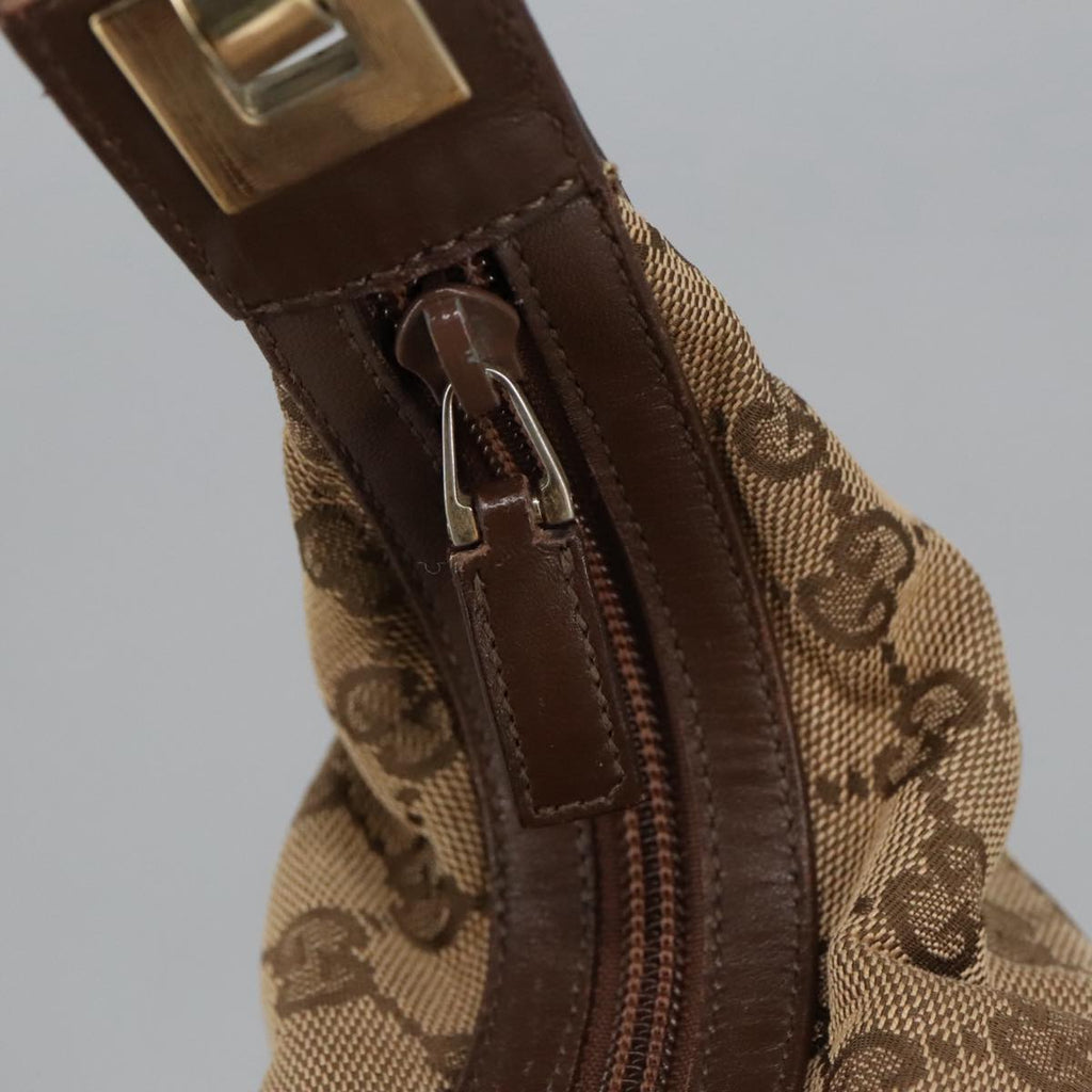 GUCCI GG Canvas Shoulder Bag Beige Gold 001 4204 101137