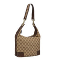GUCCI GG Canvas Shoulder Bag Beige Gold 001 4204 101137