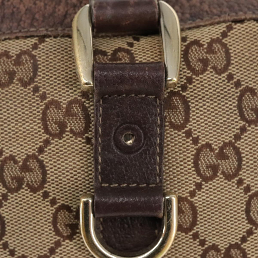 GUCCI GG Canvas Shoulder Bag Beige Gold 141470 101138