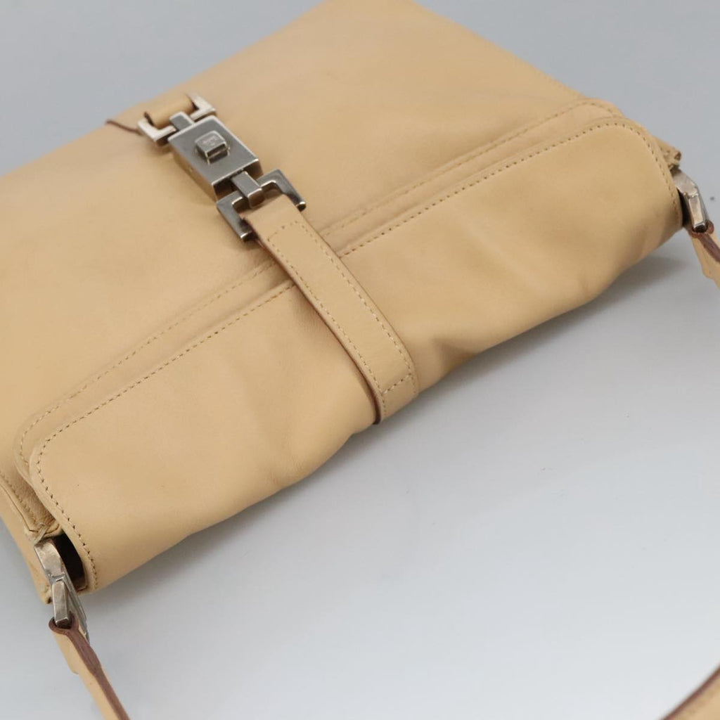 GUCCI Jackie Shoulder Bag Leather Beige 001 3734 101139