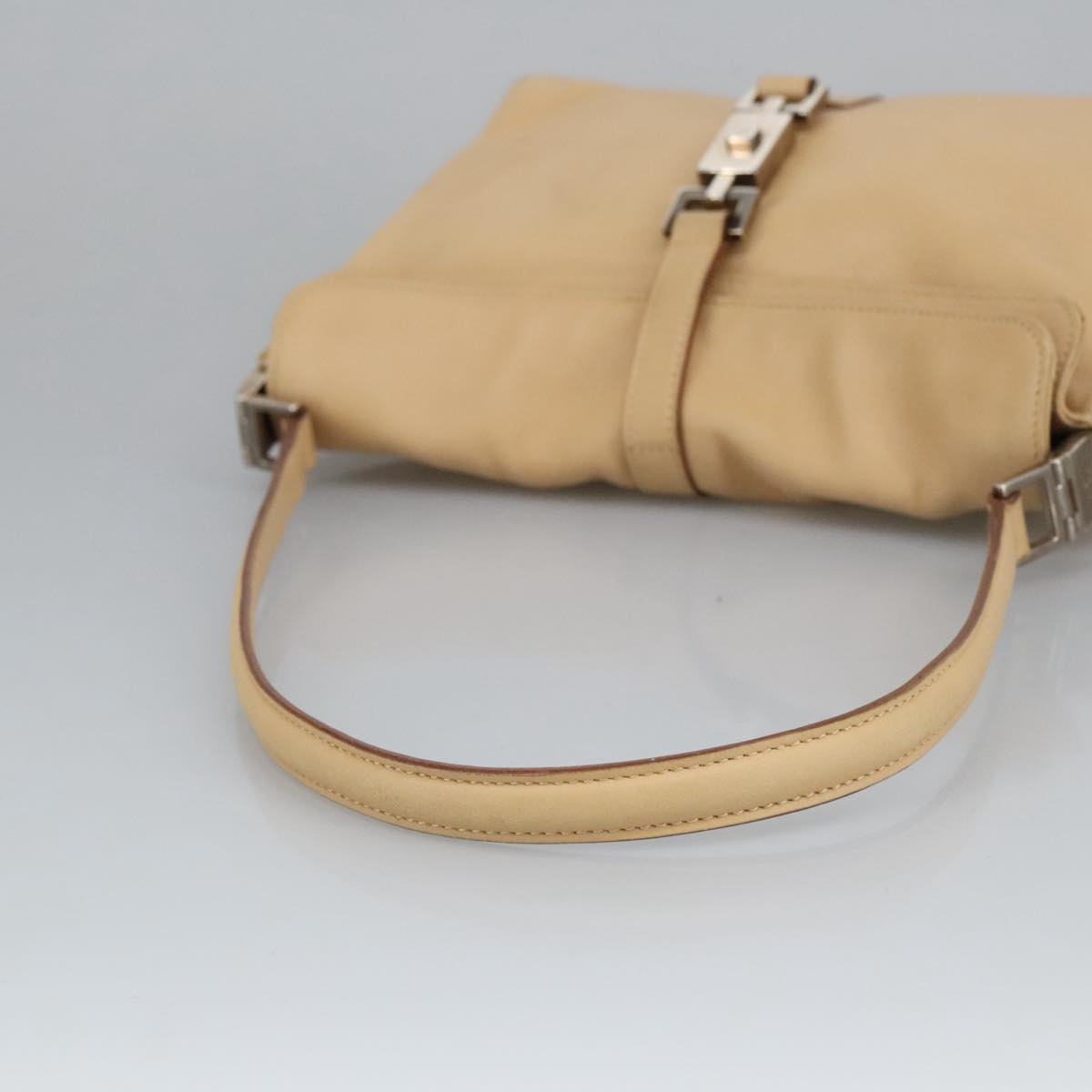 GUCCI Jackie Shoulder Bag Leather Beige 001 3734 101139