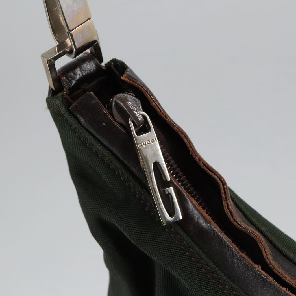 GUCCI Shoulder Bag Nylon Khaki 000 0602 3754 101148