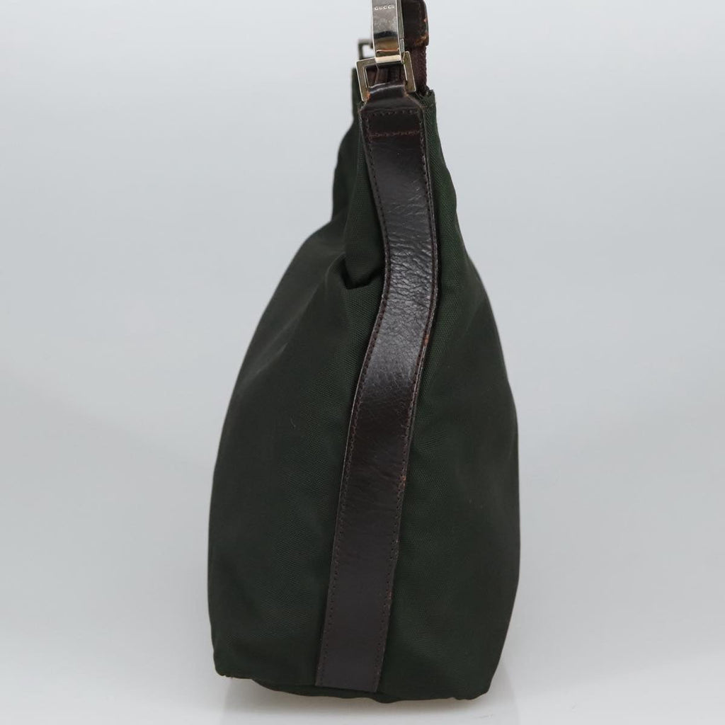 GUCCI Shoulder Bag Nylon Khaki 000 0602 3754 101148