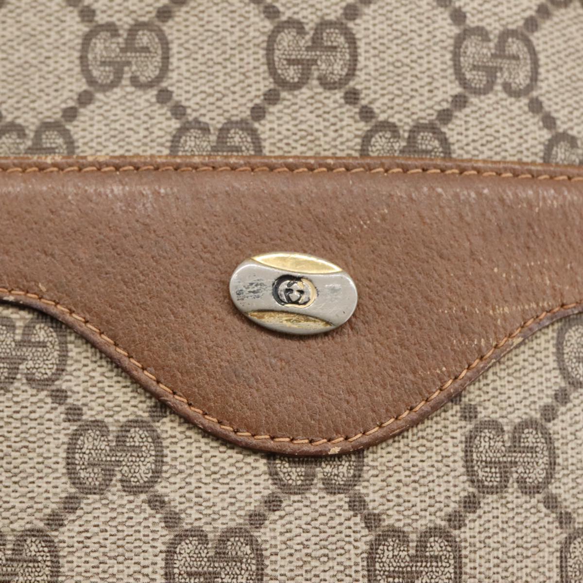 GUCCI GG Supreme Web Sherry Line Tote Bag PVC Beige 39 02 003 101156