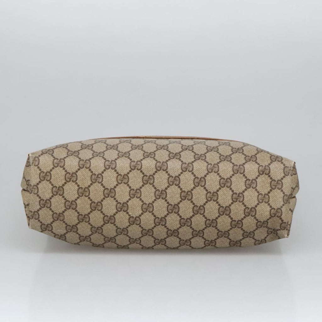 GUCCI GG Supreme Web Sherry Line Tote Bag PVC Beige 39 02 003 101156