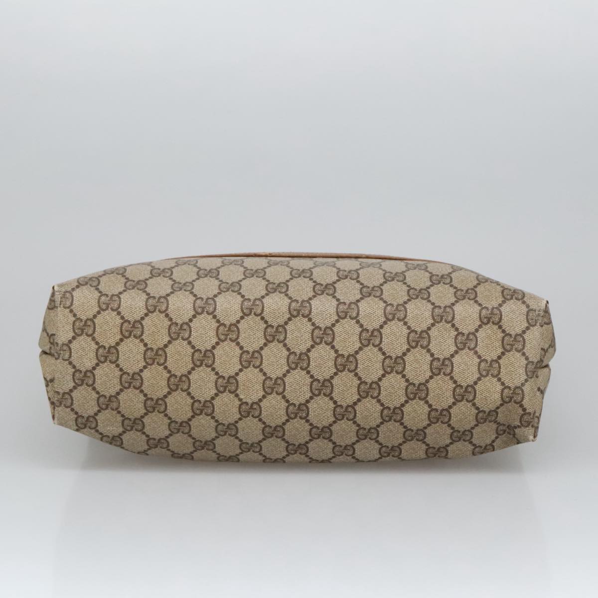 GUCCI GG Supreme Web Sherry Line Tote Bag PVC Beige 39 02 003 101156