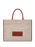 Large Athena Raffia Tote Bag