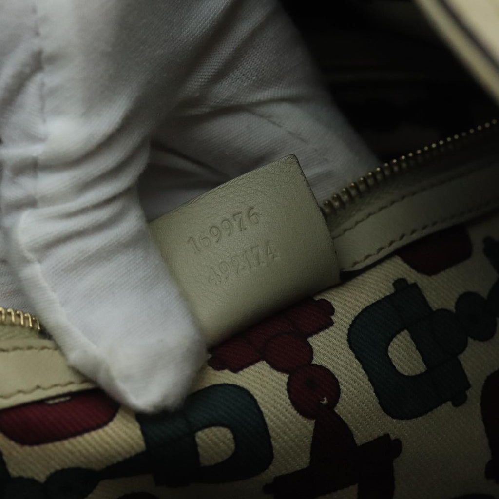 GUCCI GG Canvas Guccissima bamboo Hand Bag 2way Beige 169976 101158