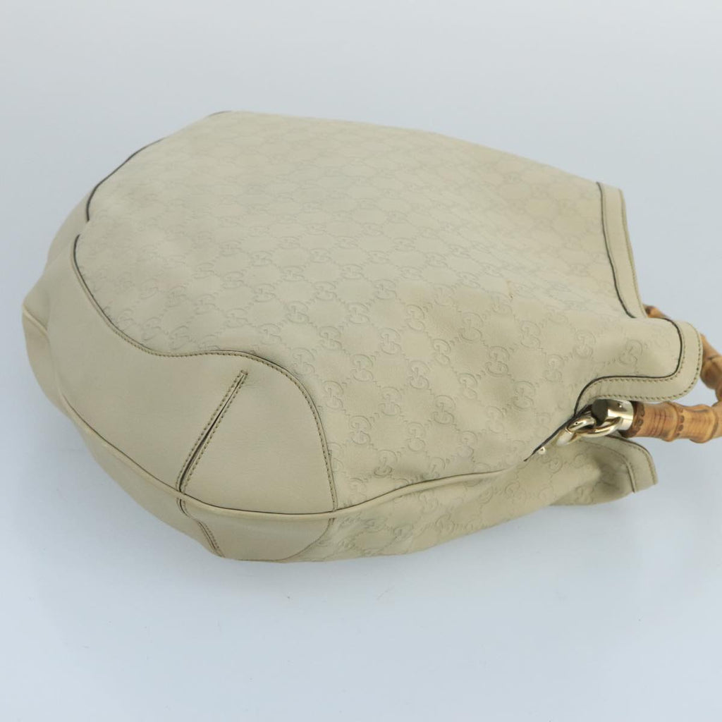 GUCCI GG Canvas Guccissima bamboo Hand Bag 2way Beige 169976 101158