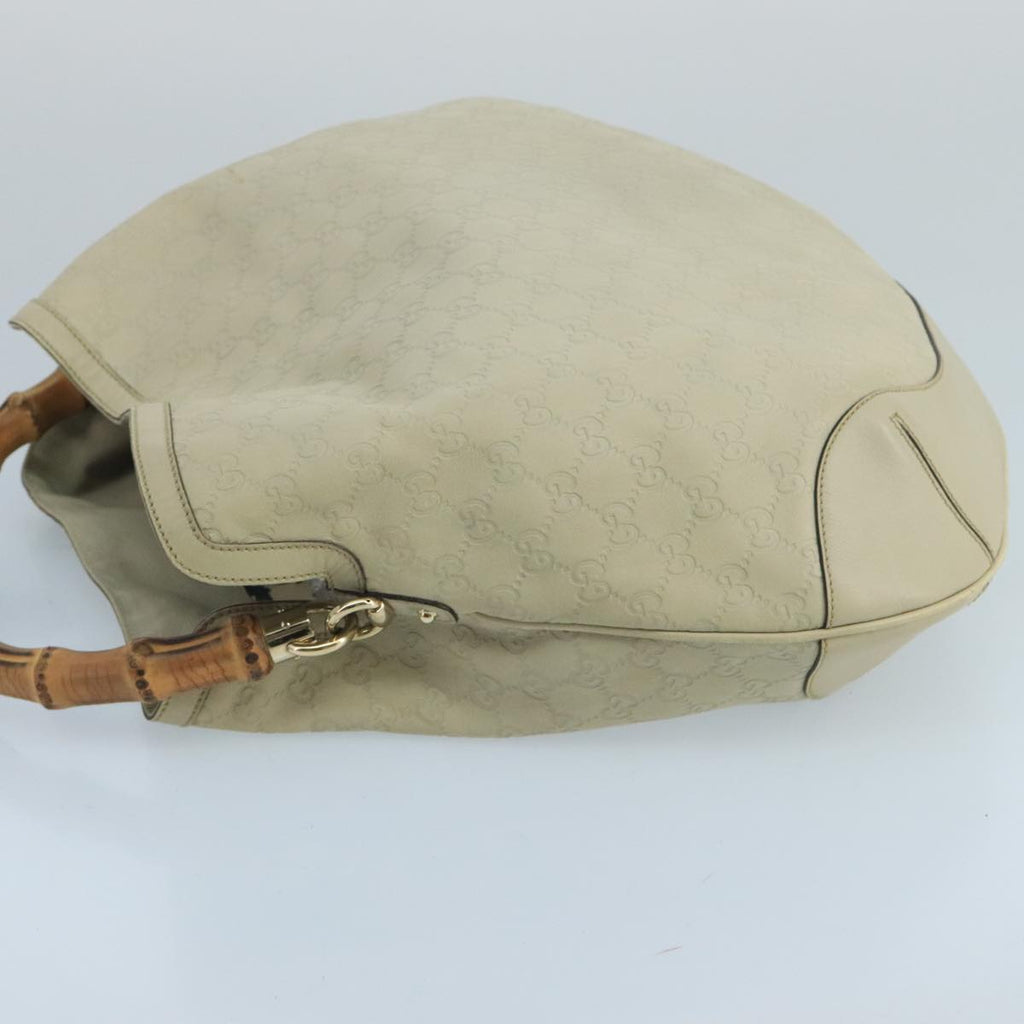 GUCCI GG Canvas Guccissima bamboo Hand Bag 2way Beige 169976 101158