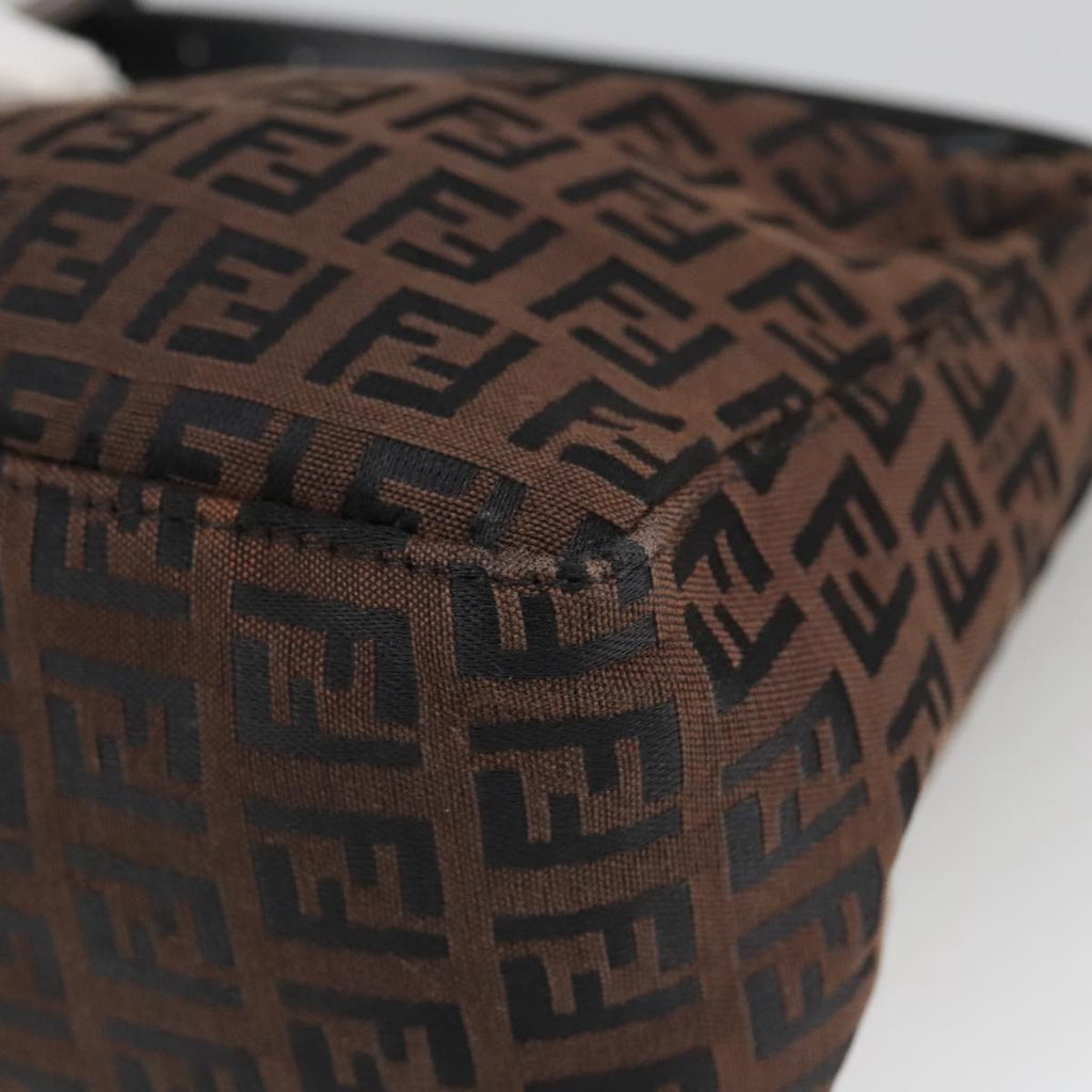 FENDI Zucchino Canvas Pouch Brown 101175