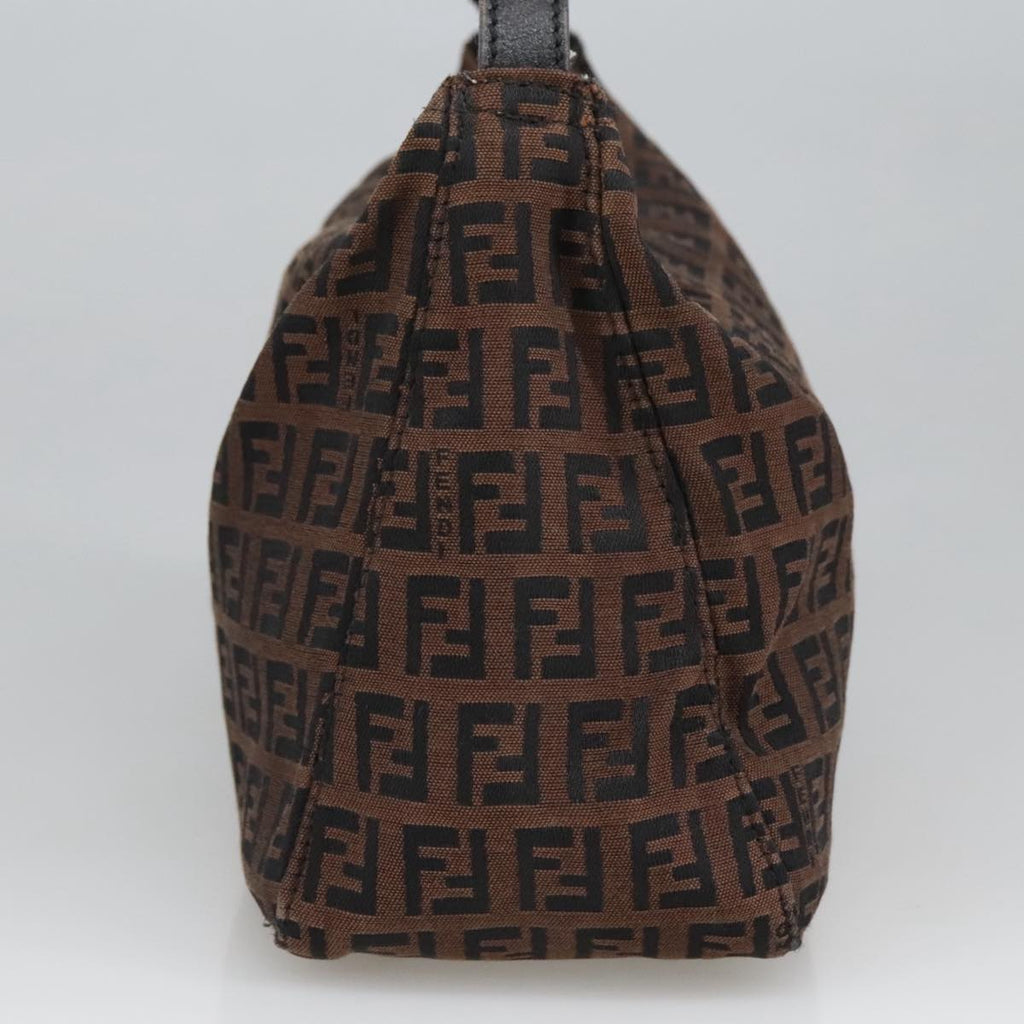 FENDI Zucchino Canvas Pouch Brown 101175