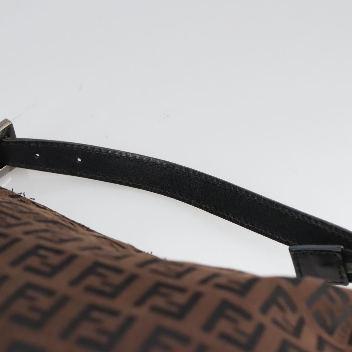 FENDI Zucchino Canvas Pouch Brown 101175