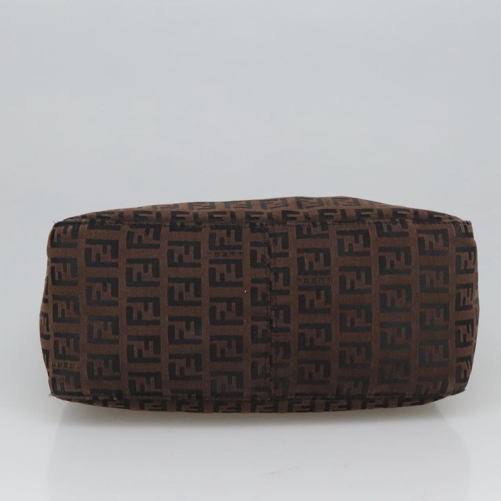 FENDI Zucchino Canvas Pouch Brown 101175