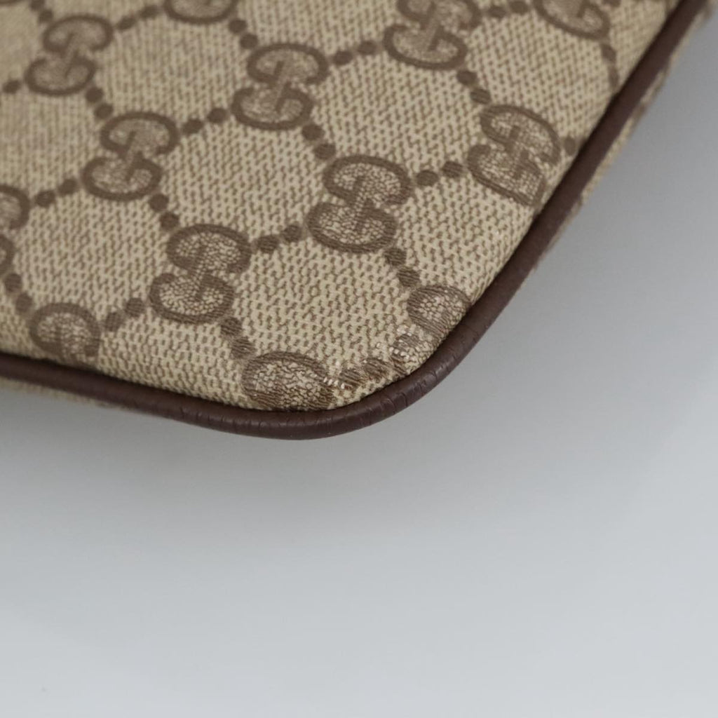 GUCCI GG Supreme Web Sherry Line Shoulder Bag PVC Beige 904 02 047 101184