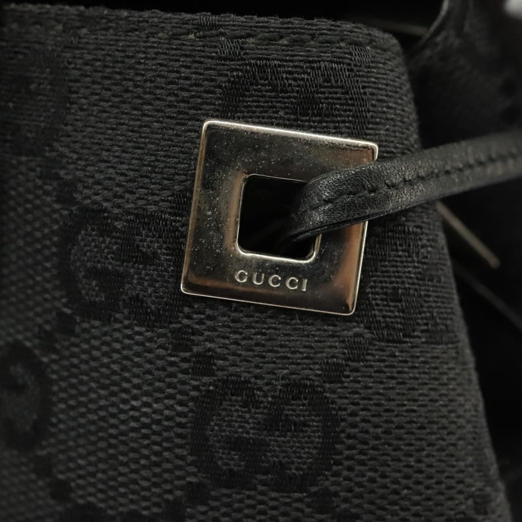 GUCCI GG Canvas Shoulder Bag Black 30501 101186