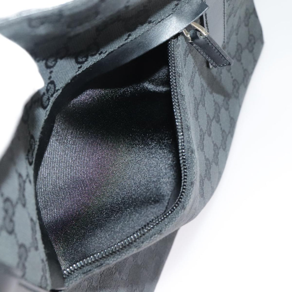 GUCCI GG Canvas Shoulder Bag Black 30501 101186