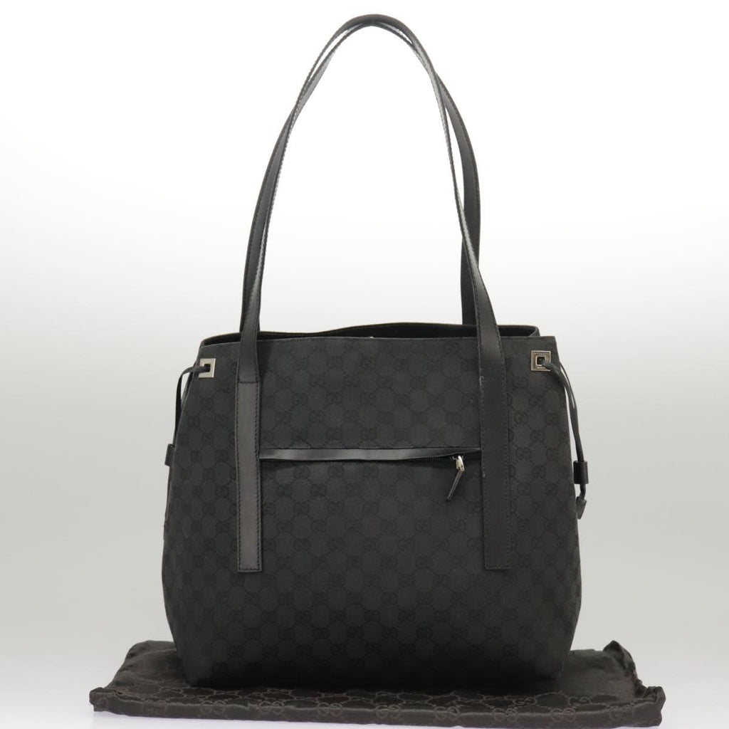 GUCCI GG Canvas Shoulder Bag Black 30501 101186