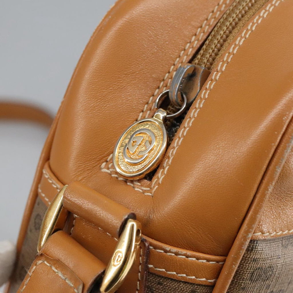 GUCCI Micro GG Supreme Shoulder Bag PVC Leather Beige Gold 101192