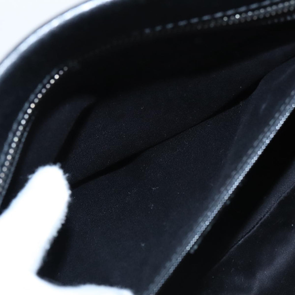 GUCCI GG Canvas Hand Bag Black Silver 113011 101218
