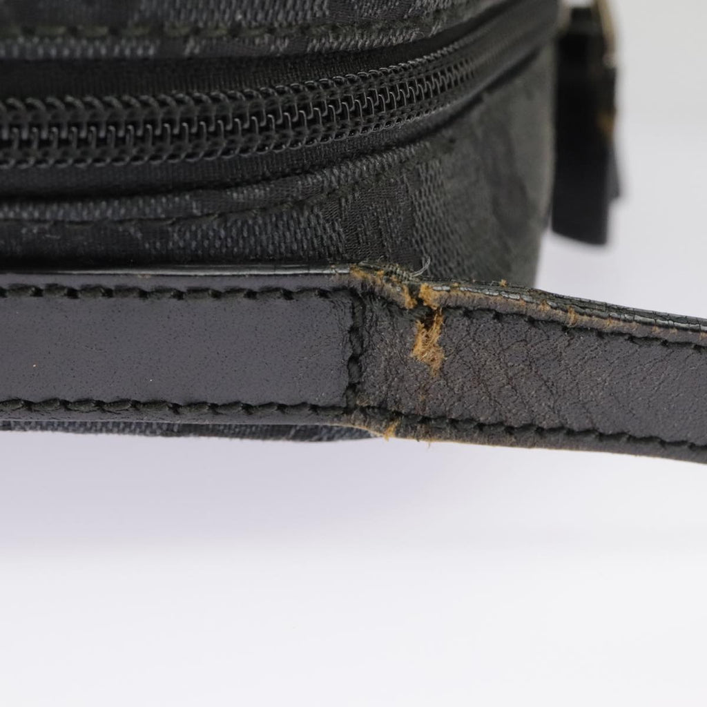GUCCI GG Canvas Shoulder Bag Black 018 1612 101223
