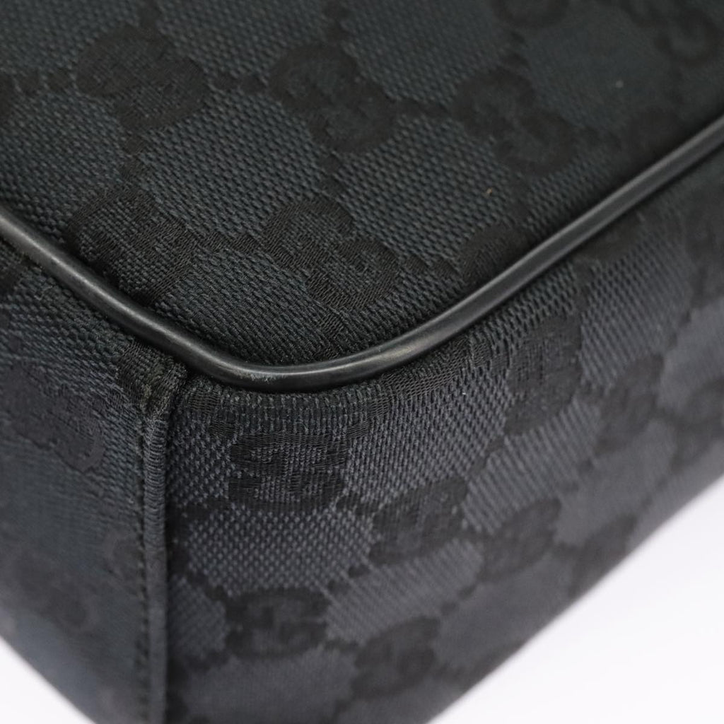 GUCCI GG Canvas Shoulder Bag Black 018 1612 101223