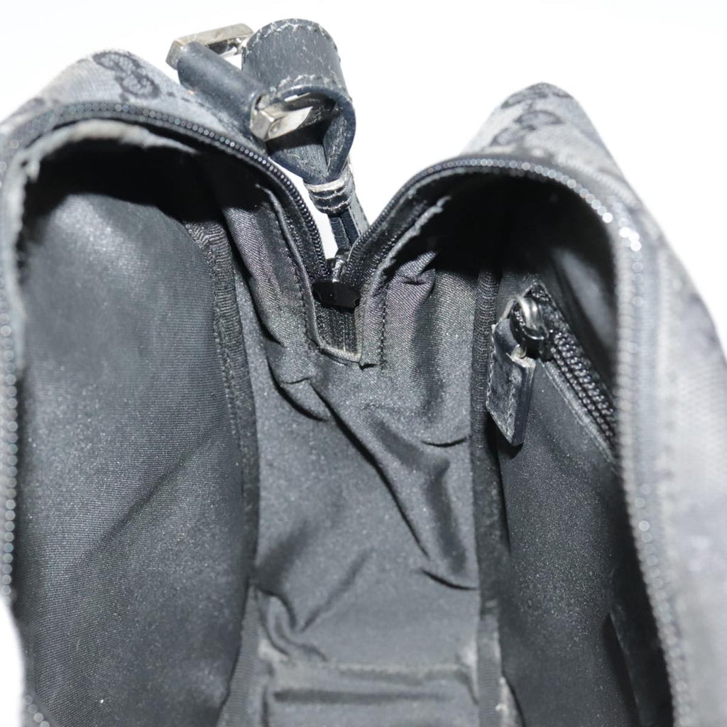 GUCCI GG Canvas Shoulder Bag Black 018 1612 101223