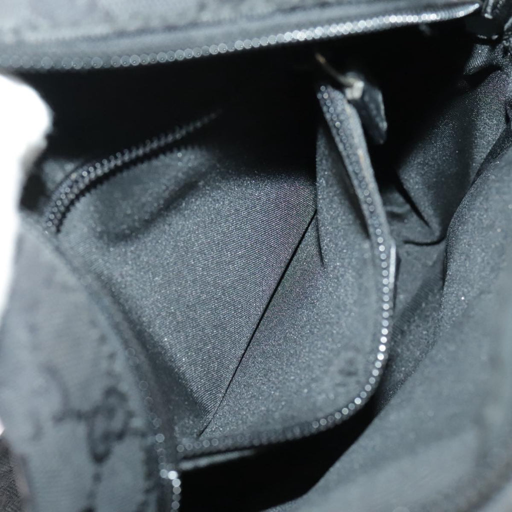 GUCCI GG Canvas Shoulder Bag Black 018 1612 101223