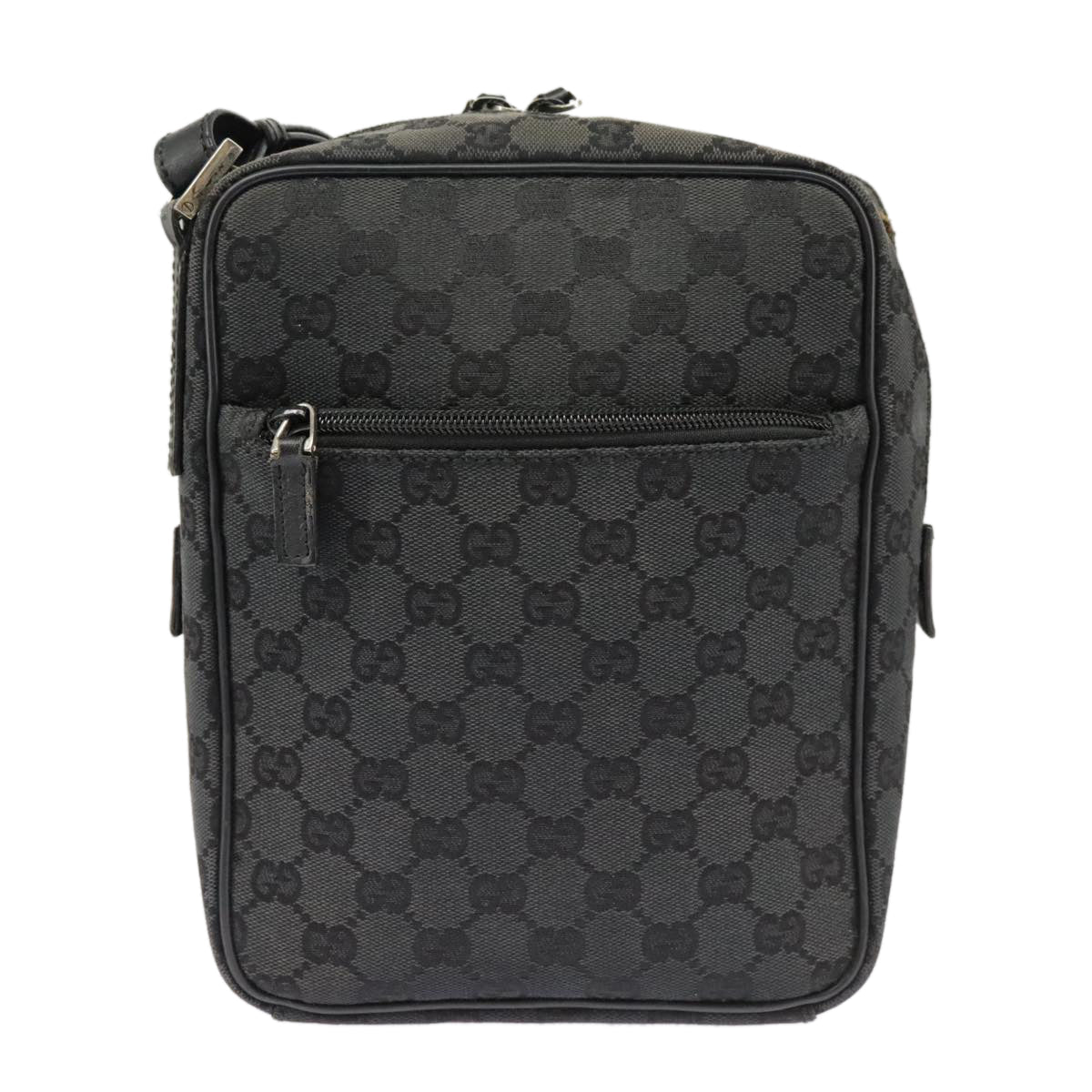 GUCCI GG Canvas Shoulder Bag Black 018 1612 101223