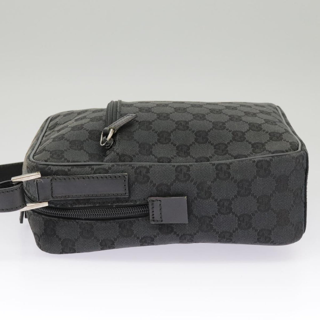 GUCCI GG Canvas Shoulder Bag Black 018 1612 101223