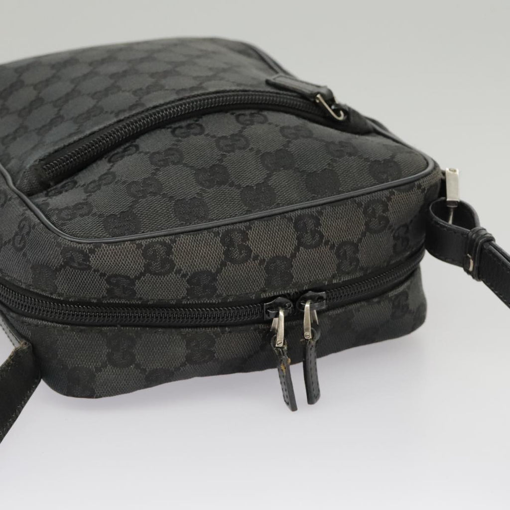 GUCCI GG Canvas Shoulder Bag Black 018 1612 101223