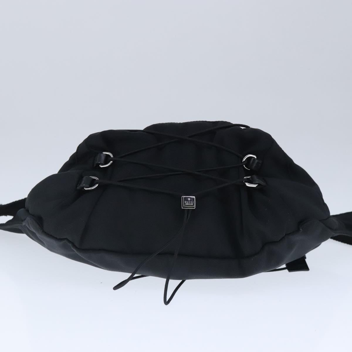 GUCCI Waist bag Nylon Black Silver 122350 101237