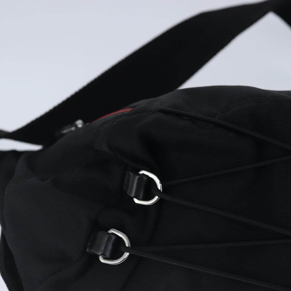 GUCCI Waist bag Nylon Black Silver 122350 101237