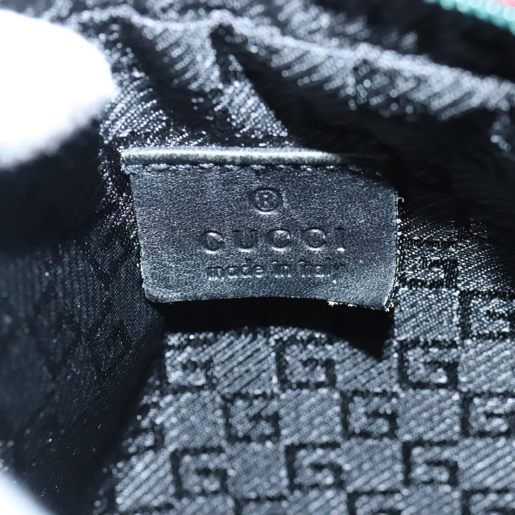 GUCCI Waist bag Nylon Black Silver 122350 101237