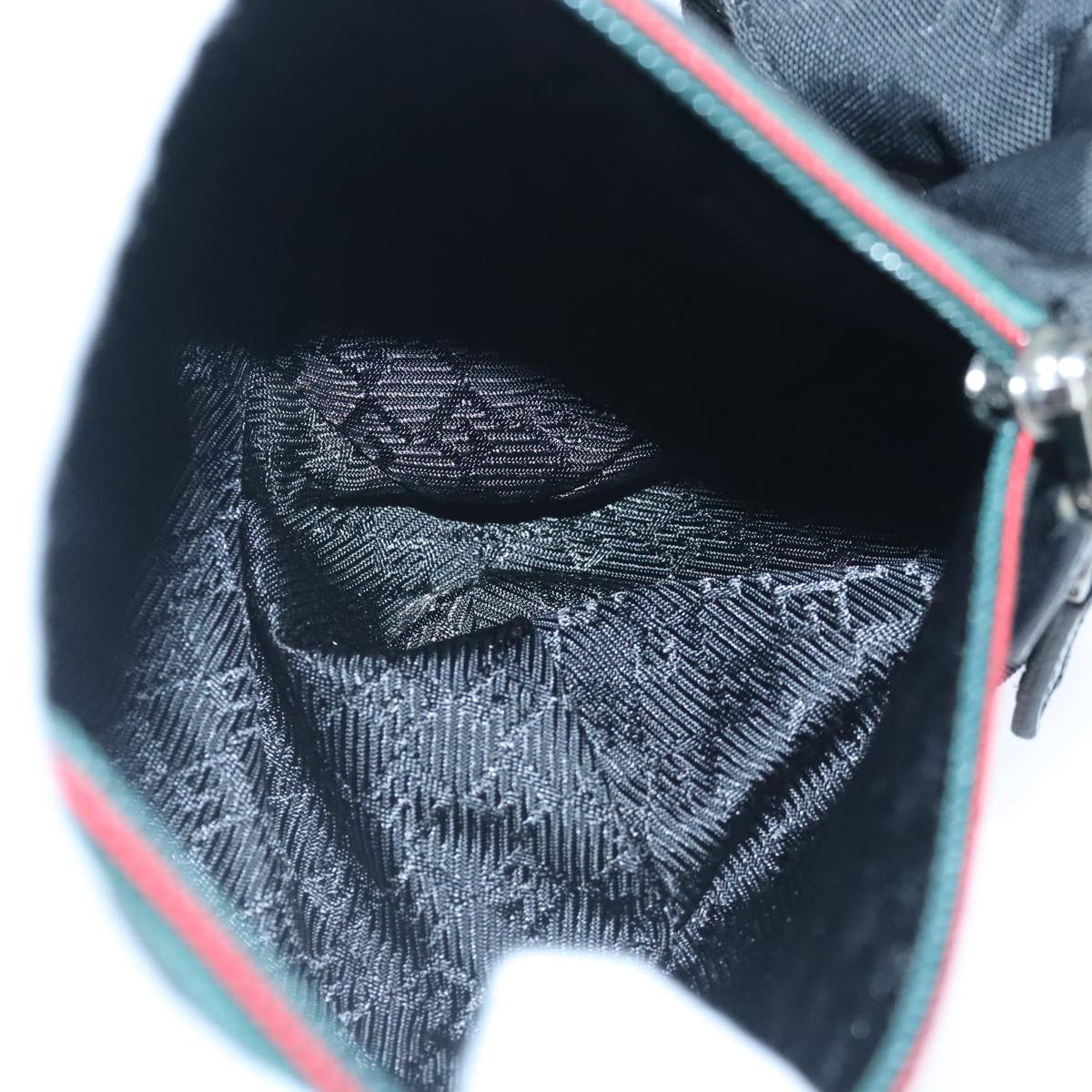 GUCCI Waist bag Nylon Black Silver 122350 101237