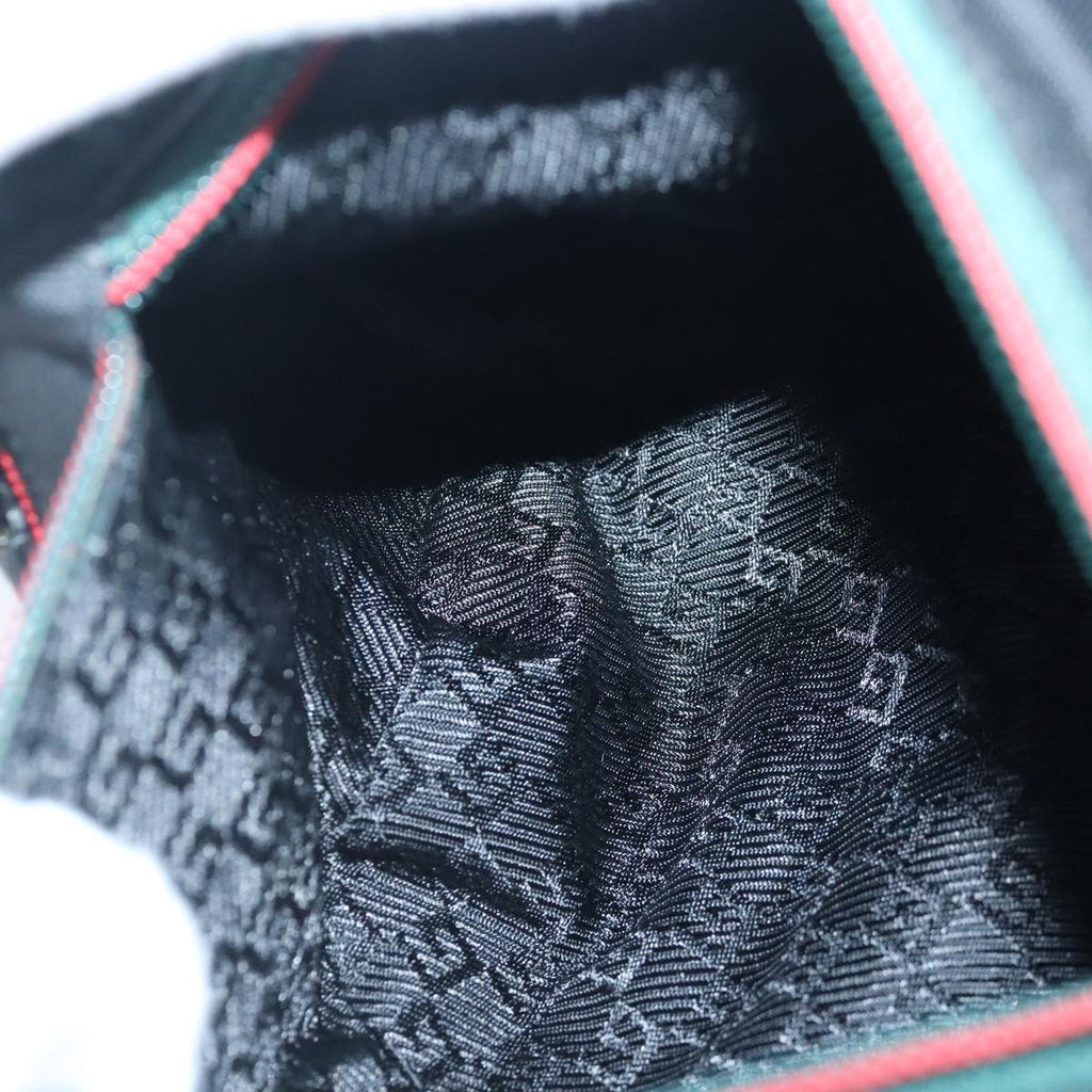 GUCCI Waist bag Nylon Black Silver 122350 101237