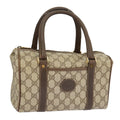 GUCCI GG Supreme Hand Bag PVC Leather Beige Gold 002 58 2140 101244