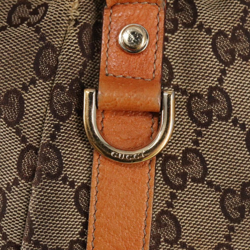 GUCCI GG Canvas Tote Bag Beige Gold 130736 101249