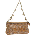 GUCCI GG Canvas Accessory Pouch Bronze Gold 153020 101273