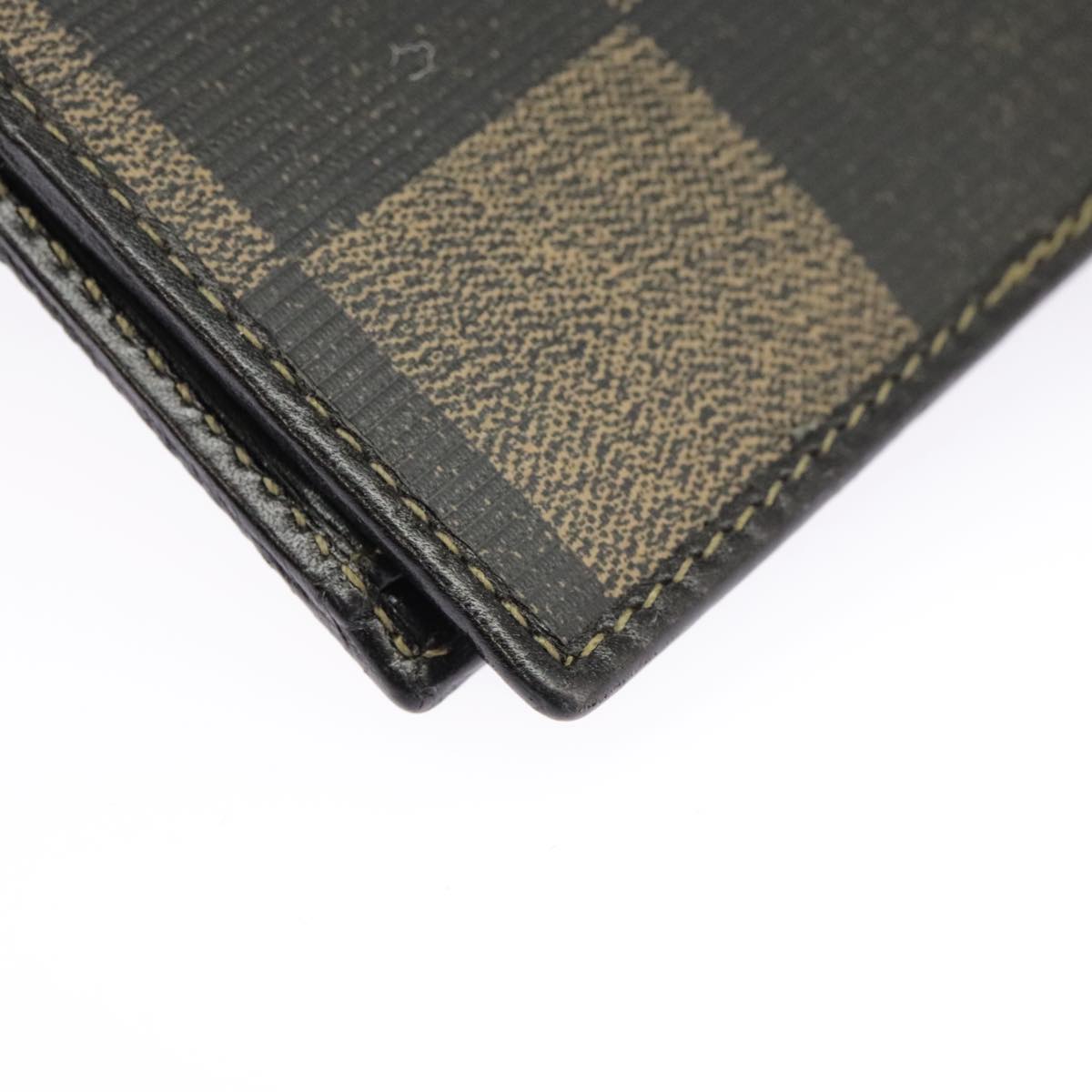 FENDI Pecan Canvas Wallet Black Brown Black Brown 101275
