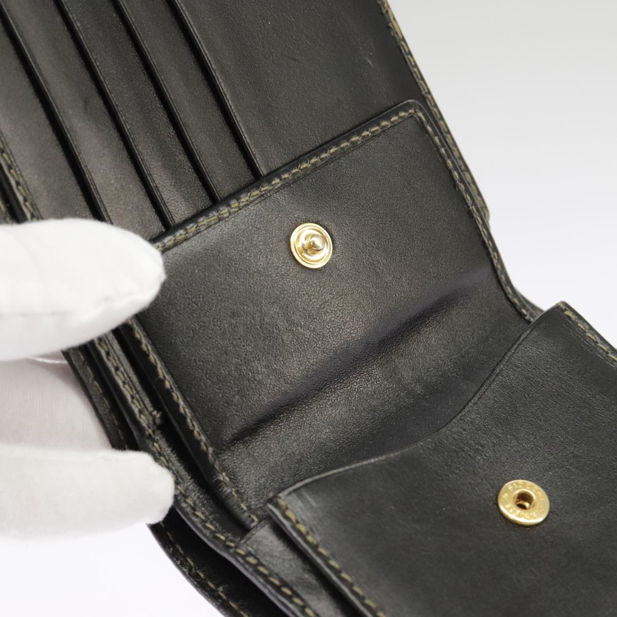 FENDI Pecan Canvas Wallet Black Brown Black Brown 101275