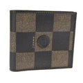 FENDI Pecan Canvas Wallet Black Brown Black Brown 101275