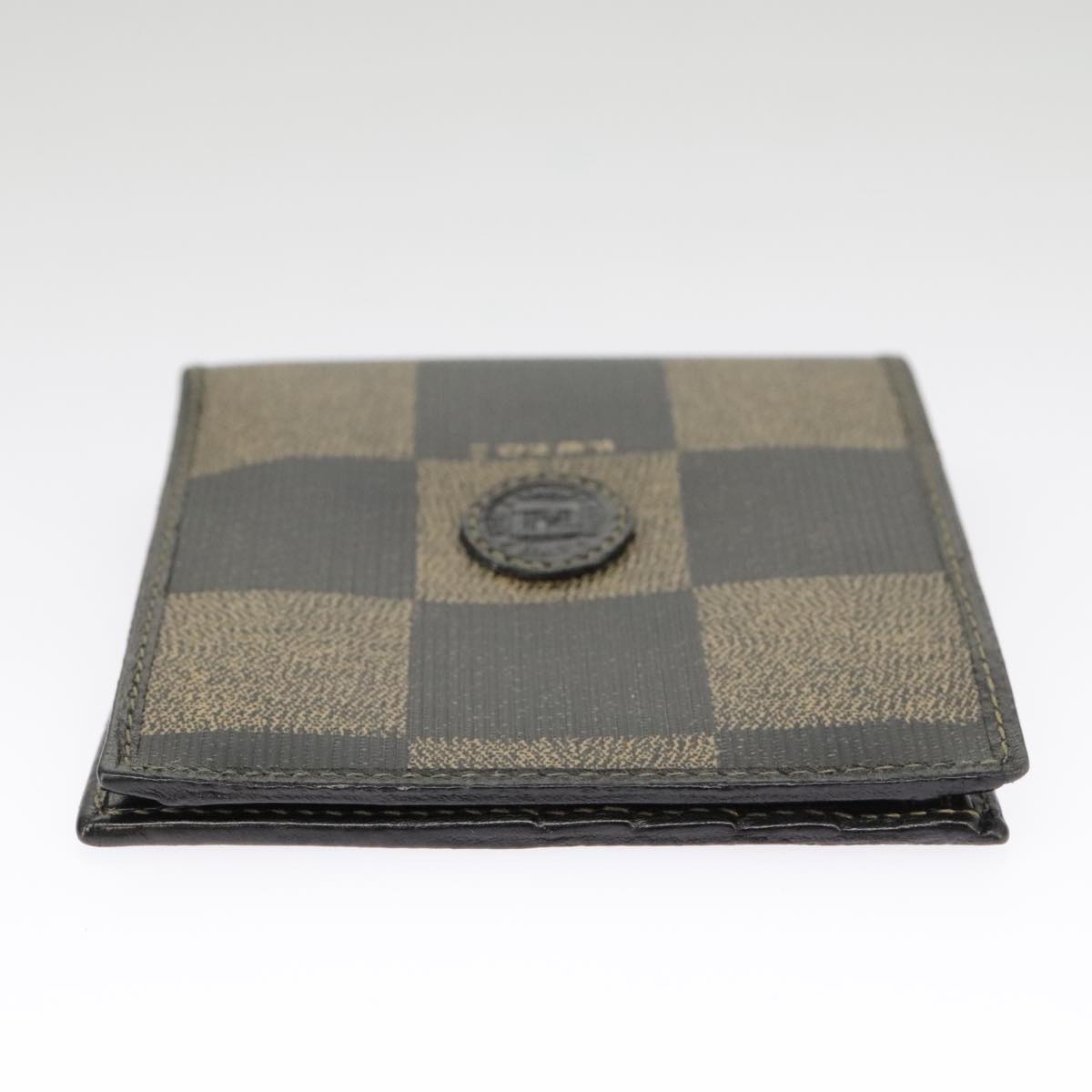 FENDI Pecan Canvas Wallet Black Brown Black Brown 101275
