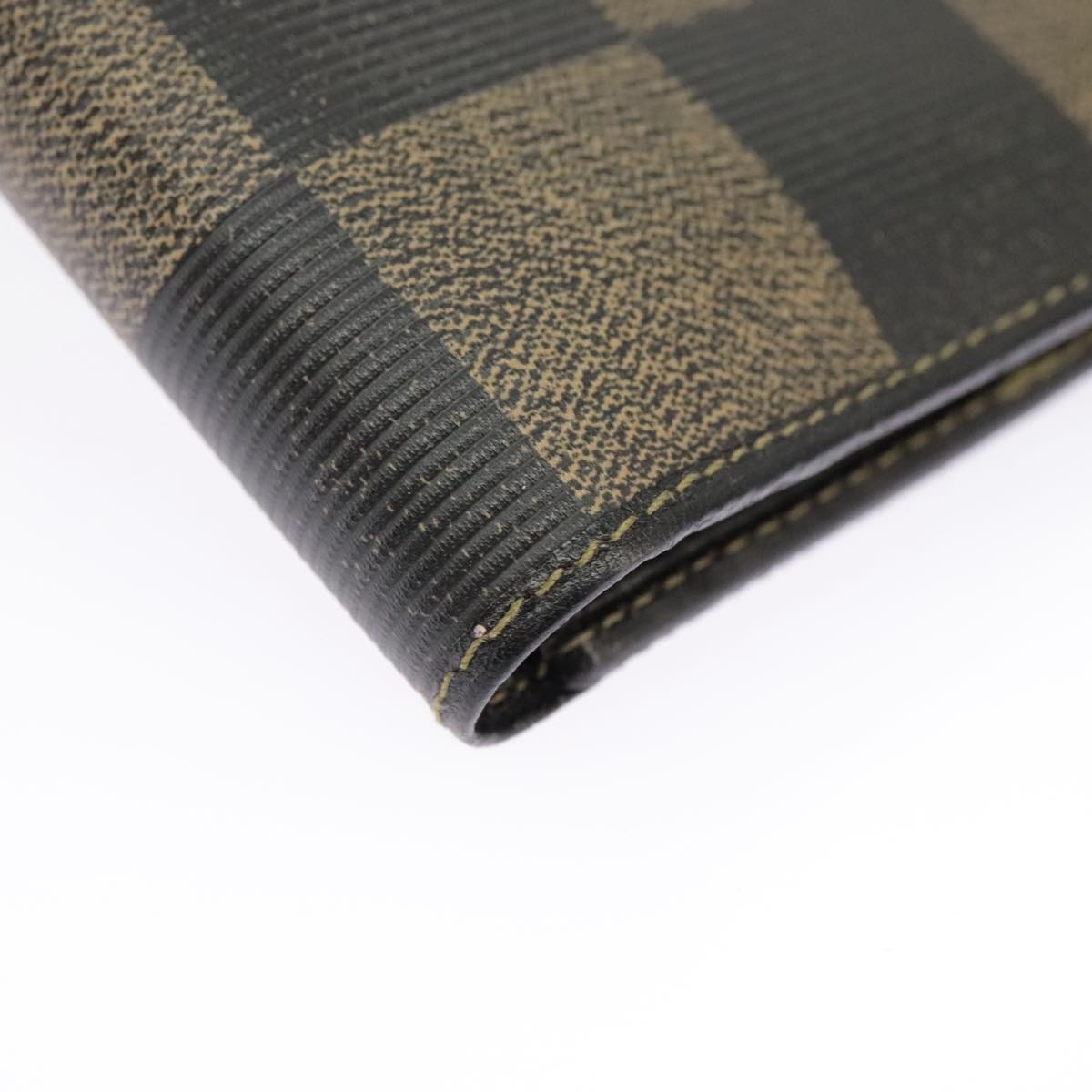 FENDI Pecan Canvas Wallet Black Brown Black Brown 101275