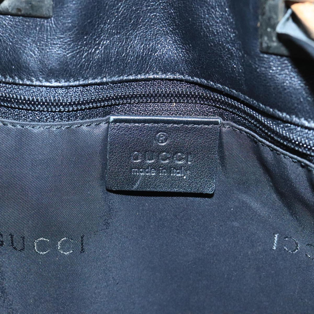 GUCCI Shoulder Bag Leather Black 001 4012 101283