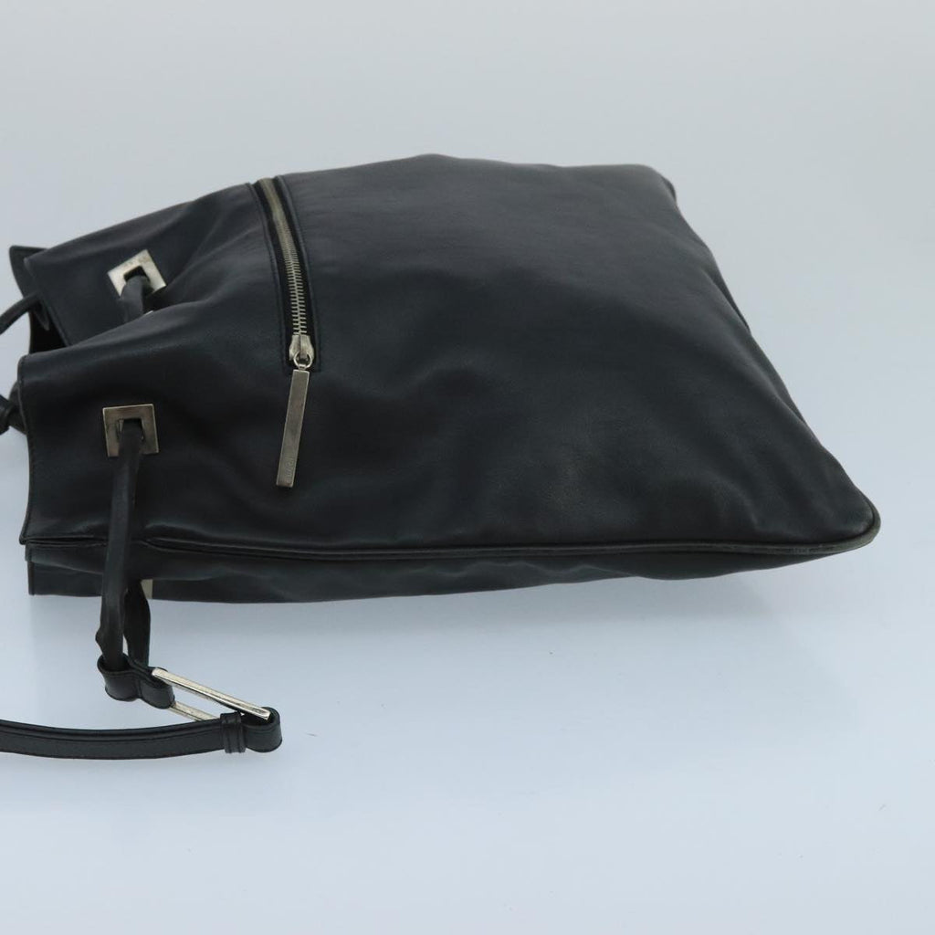 GUCCI Shoulder Bag Leather Black 001 4012 101283